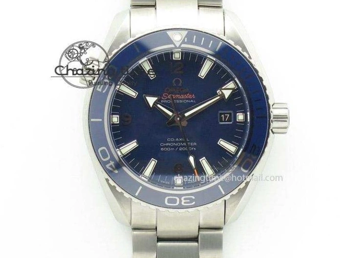 0822 QuickDry Aqua Terra ‘James Bond’ SS JHF Best Edition Blue Dial On SS Bracelet A 8203